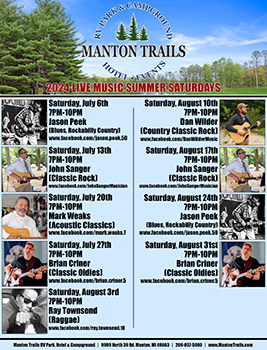 2024 Manton Trails Summer Music Schedule
