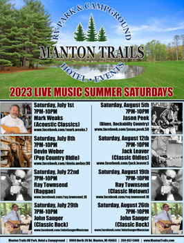 Manton Trails Summer Music Schedule